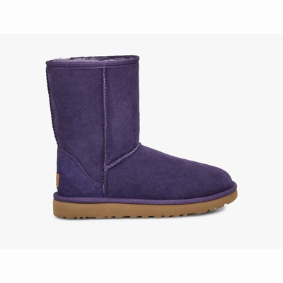 Botas UGG Classic Short II Mulher Roxo Escuro | PT-XYSKH